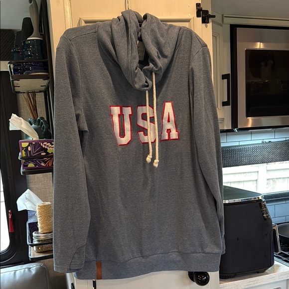 USA Blue Hoodie Sweater - Picture 1 of 6